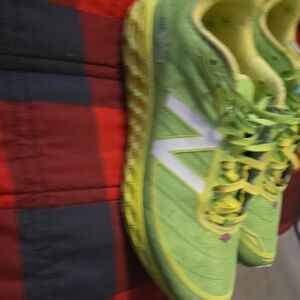 New Balance Neon Green and White Sneakers